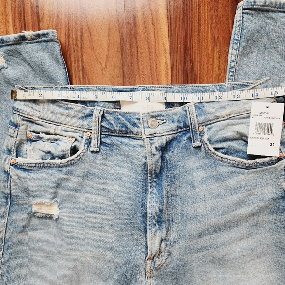 MOTHER NWT High Waisted Rider Skimp Wash: The Confession Trendy Stylish Size 31 - Picture 10 of 13